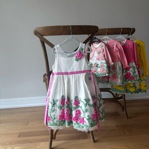 American princess pink and white Floral Dress